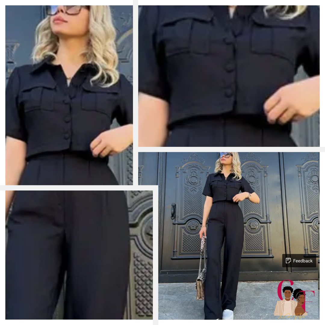 Ensemble chemise pantalon décontracté